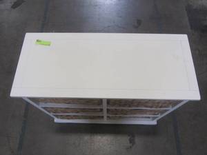 lot 313 image: Safavieh Keenan Distressed White Storage Chest AMH5740B