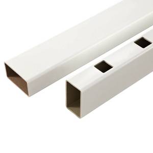 lot 902 image: Fiberon 8 Traditional White Composite Top & Bottom Deck Rail. RLPK96INFLATWH. NEW