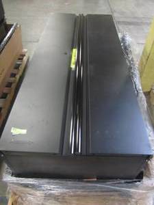 lot 108 image: Husky Heavy Duty Welded 30.5 in. W x 75 in. H x 19.5 in. D Steel Garage Cabinet Set in Black HTC310110