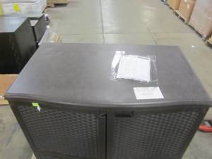 lot 110 image: Suncast 195 Gal. Backyard Oasis Vertical Deck Box VDB19500J