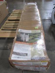 lot 113 image: Liquid Sunshine 4 ft. x 4 ft. Vinyl Outdoor Shower Stall Kit with Un-Assembled Gate 73025350