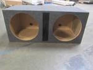lot 508 image: QPower QBASS Dual 15-Inch Vented MDF Subwoofer Sub Box Enclosure BASS15V
