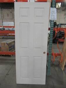lot 615 image: ProCore 30 x 78 (approximate) 6 Panel, Solid Core Door Slab. - Some scratches