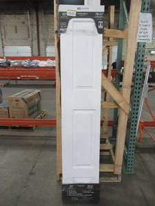 lot 621 image: Jeld-wen 30 x 78 12 Bi-fold Door, Hollow Core, 6-Panel, Nickel Hinges - Some Scratches.