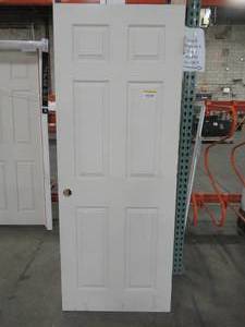 lot 623 image: ProCore 30 x 78 (approximate) 6 Panel, Solid Core Door Slab. - Some scratches.