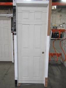 lot 624 image: ProCore Interior 28 x 78 (approximate) 6 Panel, Solid Core Door Slab, Split Jamb 4 916. - Some scratches.