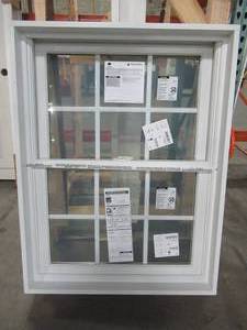 lot 626 image: Andersen Vinyl Double Hung Window in White.