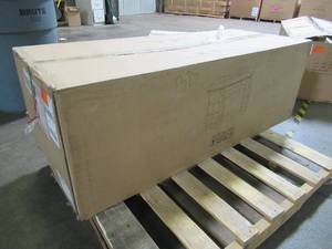 lot 428 image: Cambridge Stratford 56 in. Electric Corner Fireplace in White., CAM5630-1WHTLG2. - MISSING 23 FIREPLACE INSERT.