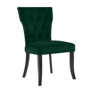 lot 736 image: Handy Living Sirena Upholstered Dining Chairs in Emerald Green Velvet (Set of 2) DC2-VBF60-164