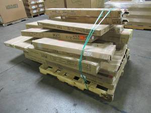 lot 436 image: WHOLESALE MIXED PALLET OF MISCELLANEOUS BED HEADBOARDS, RAILS AND FRAME PARTS