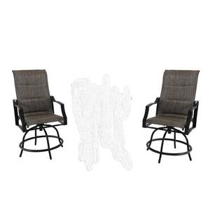lot 434 image: Hampton Bay Statesville Counter Height Chairs, FCS70357BHSST-1 - 2 Chairs Only - NEW