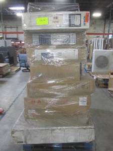 lot 505 image: WHOLESALE MIXED PALLET OF MEDICINE CABINETS AND VANITY MIRRORS