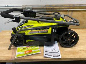 lot 4 image: RYOBI 13 in. 11 Amp Corded Electric Walk Behind Push Mower