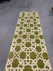 lot 7 image: UNIQUE LOOM Trellis Collection.  2x7x8 rug.  L.GreeneBone