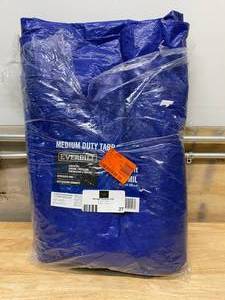 lot 27 image: EVERBILT 16 ft. x 20 ft. Blue Medium Duty Tarp