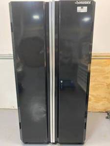 lot 32 image: HUSKY 72 in. H x 36 in. W x 19 in. D Welded Steel Garage Floor Cabinet in Black