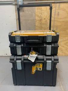 lot 42 image: DEWALT TOUGH SYSTEM. 3 piece set