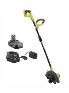 lot 46 image: RYOBI ONE 9 in. 18-Volt Lithium-Ion Cordless Edger - 1.3 Ah Battery and Charger Included