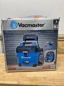 lot 53 image: VACMASTER 5 Gal. Wall Mount WetDry Vacuum with 2-Stage Motor