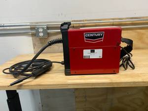 lot 62 image: CENTURY 90 Amp FC90 Flux Core Wire Feed Welder and Gun, 120V