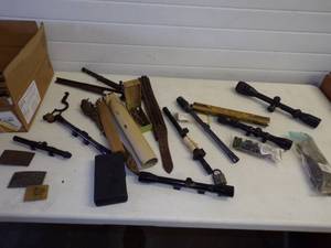 lot 147 image: Gun Scopes, Gun Parts and more