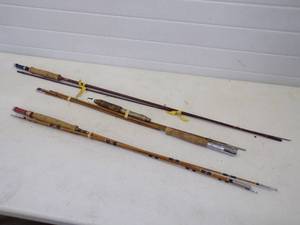 lot 279 image: 3 Vintage Fishing Rods