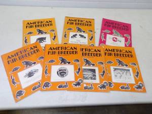lot 287 image: Vintage American Fur Breeder Magazines