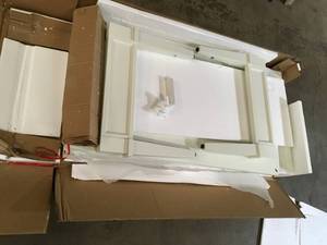 lot 34 image: HOME DECORATORS COLLECTION Martin Ivory Built-In Storage Coffee Table