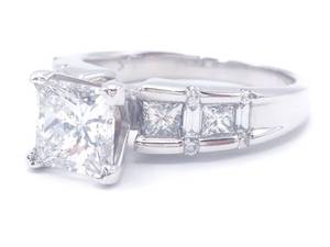 lot 3 image: GIA Certified 2.32 Carat Diamond Estate Ring in 14k White Gold $10,000 VIDEO