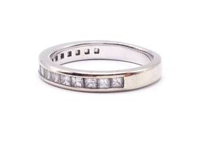 lot 68 image: 1.70 Carat Diamond Channel Set Band  Ring in 14k White Gold $2499