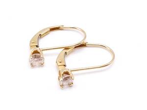 lot 69 image: 12 Carat Euro Wire Estate Earrings in 14k Yellow Gold $1499