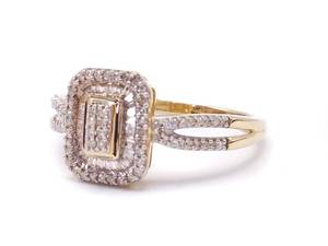 lot 74 image: Ladies Classy Diamond Estate Ring in Yellow Gold $1999