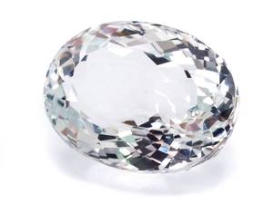 lot 20E image: 21.88 Scintillating Natural White Topaz Gemstone VIDEO