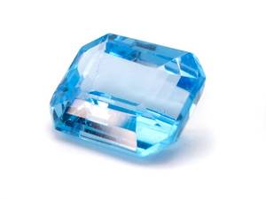 lot 30C image: 7.13 Emerald Cut Swiss Blue Topaz Loose