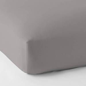 Silver Solid 450 Thread Count Wrinkle-Free Sateen Full Fitted Sheet, E3U2-F-SILVER - NEW