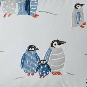 On Thin Ice Multicolored Flannel King Flat Sheet, 50472A-K-MULTI - NEW