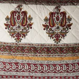 Margaux Multicolored Geometric Textured Cotton King Quilt, 50465Q-K-MULTI - NEW