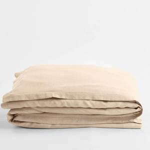 Solid Washed Parchment Linen Full Duvet Cover, 50548D-F-PARCHMENT - NEW