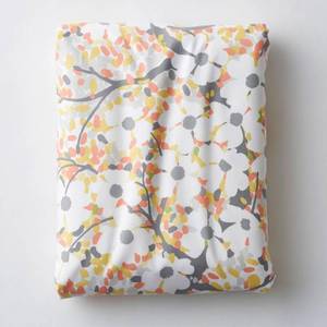 Dogwood Blossom Multicolored Floral 200 Thread Count Cotton Percale Queen Fitted Sheet, 50523B-Q-MULTI - NEW