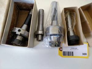 lot 308 image: (4) R8 Tool Holders...