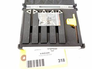 lot 318 image: 5 pc. Indexable Carbide Tool Set...