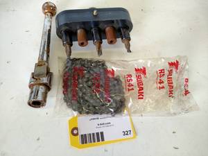 lot 327 image: Drill Multihead, RS41 Chain, & Vise...
