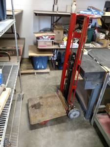 lot 220 image: Wesco Die Cart, 22x22 Platform, Wor...