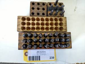 lot 239 image: Number & Letter Stamp Sets...