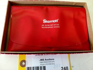 lot 248 image: Starrett S579H Telescopic Gage Set...