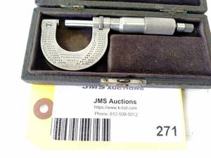 lot 271 image: Brown & Sharpe 0-1 Micrometer...