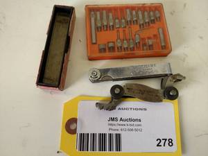 lot 278 image: Thread Pitch Gage, Feeler Gage, & I...