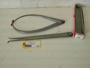 lot 286 image: (2) Starrett 18 Inside Calipers...