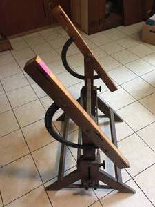 lot 67 image: Vintage drafting table base