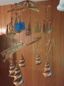 lot 62 image: Vintage Straw Mobile